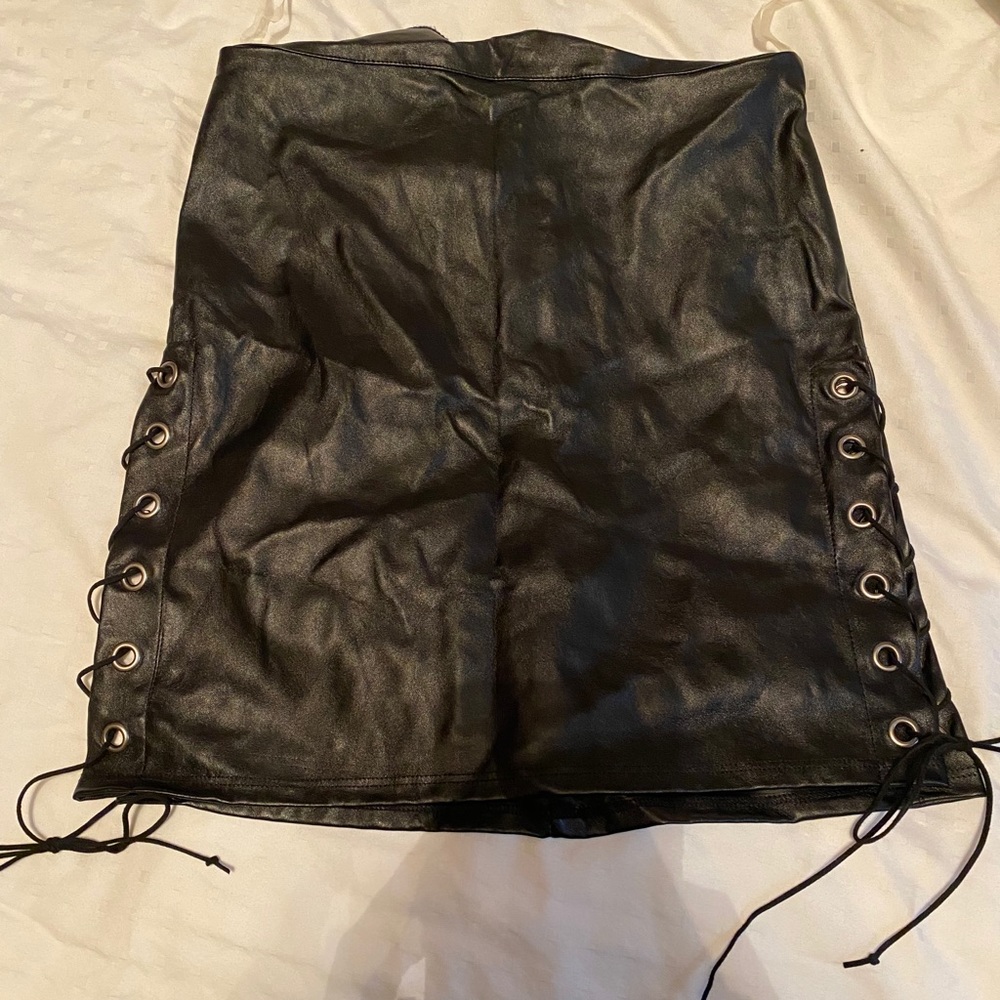 Windsor Leather Miniskirt